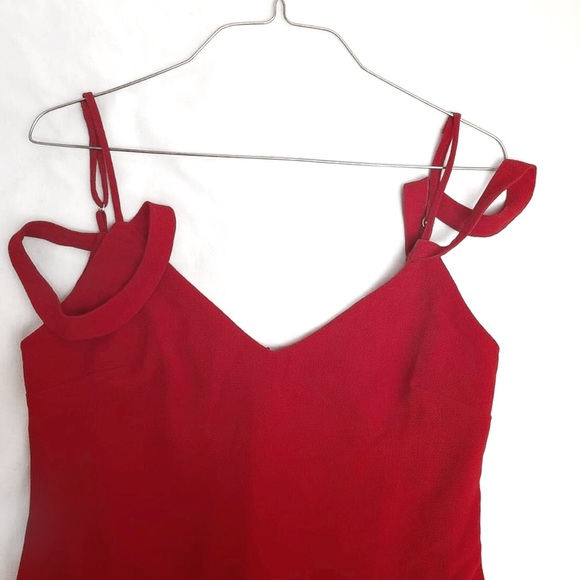 Wayf Luna Off Shoulder Red Dress - Picture 4 of 7